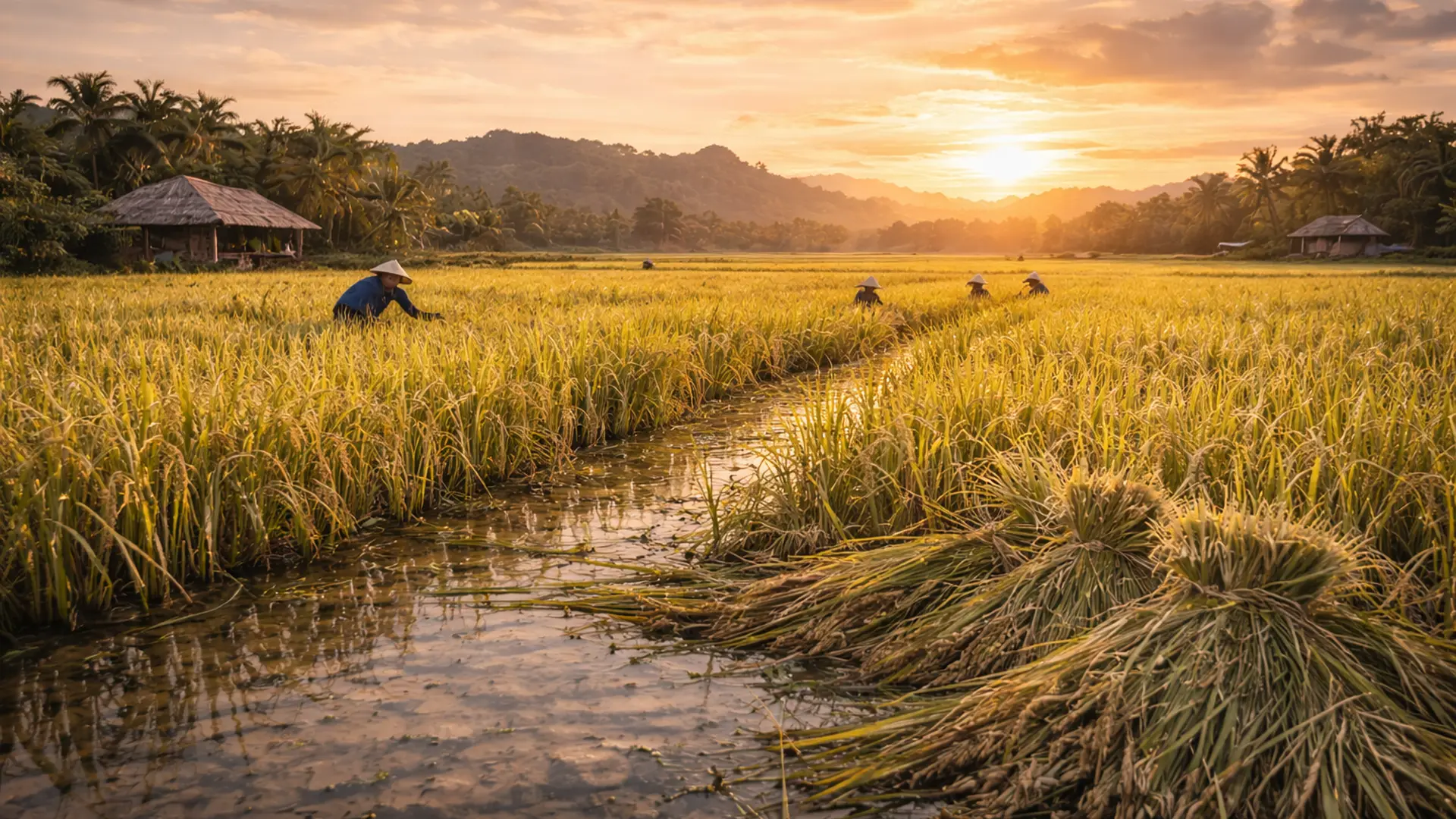 Cây lúa bị ảnh hưởng bởi biến đổi khí hậu.