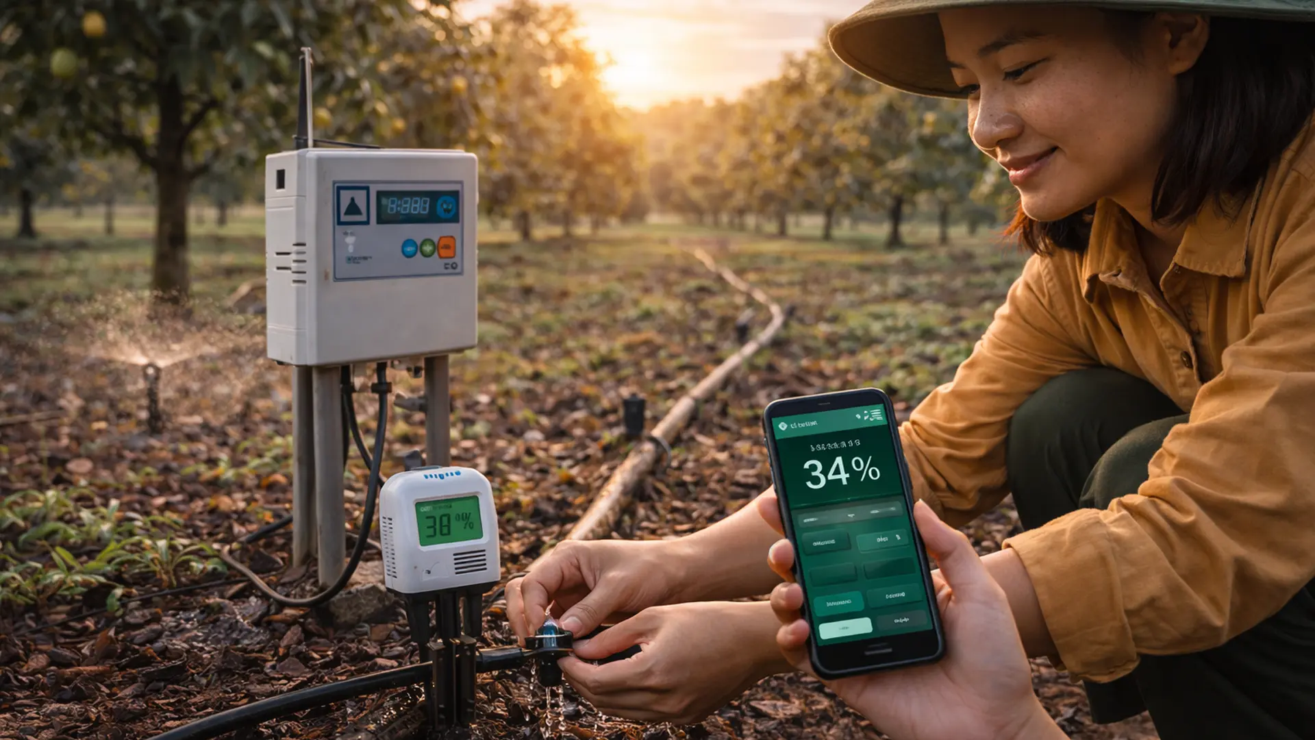 Việc đầu tư cảm biến và hệ thống tự động không chỉ nhằm tiết kiệm nước mà còn giúp nâng cao khả năng quản trị vườn cây.