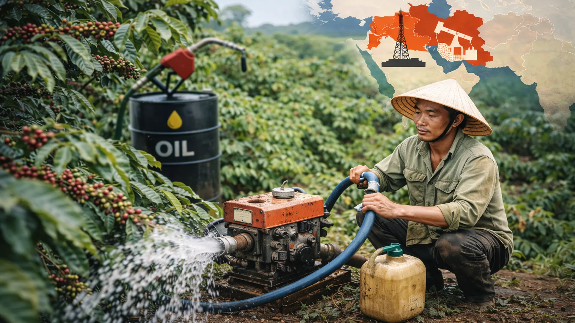 Giá cà phê cao giúp bù đắp một phần chi phí.