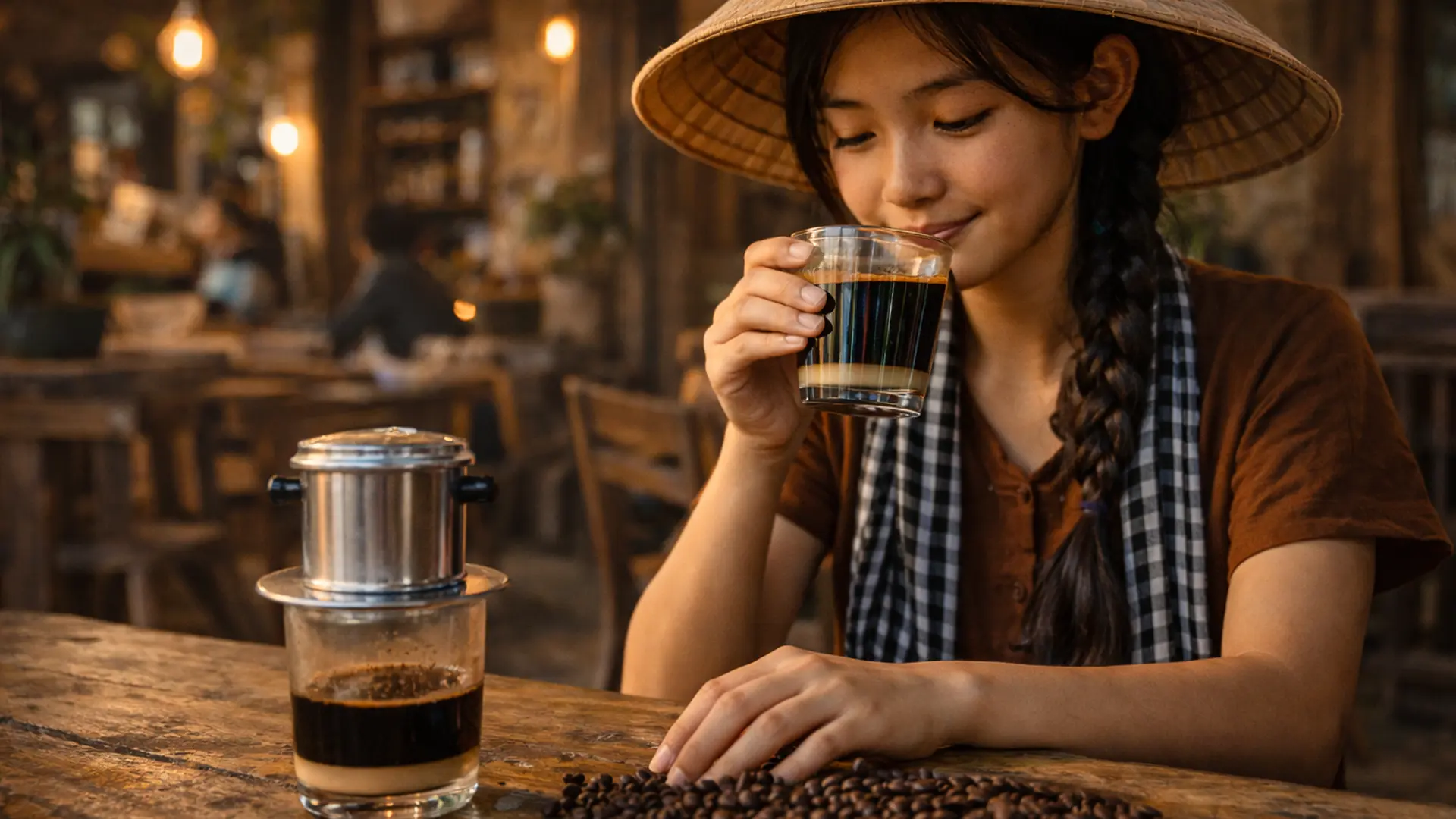 Cà phê được sản xuất tại Việt Nam.