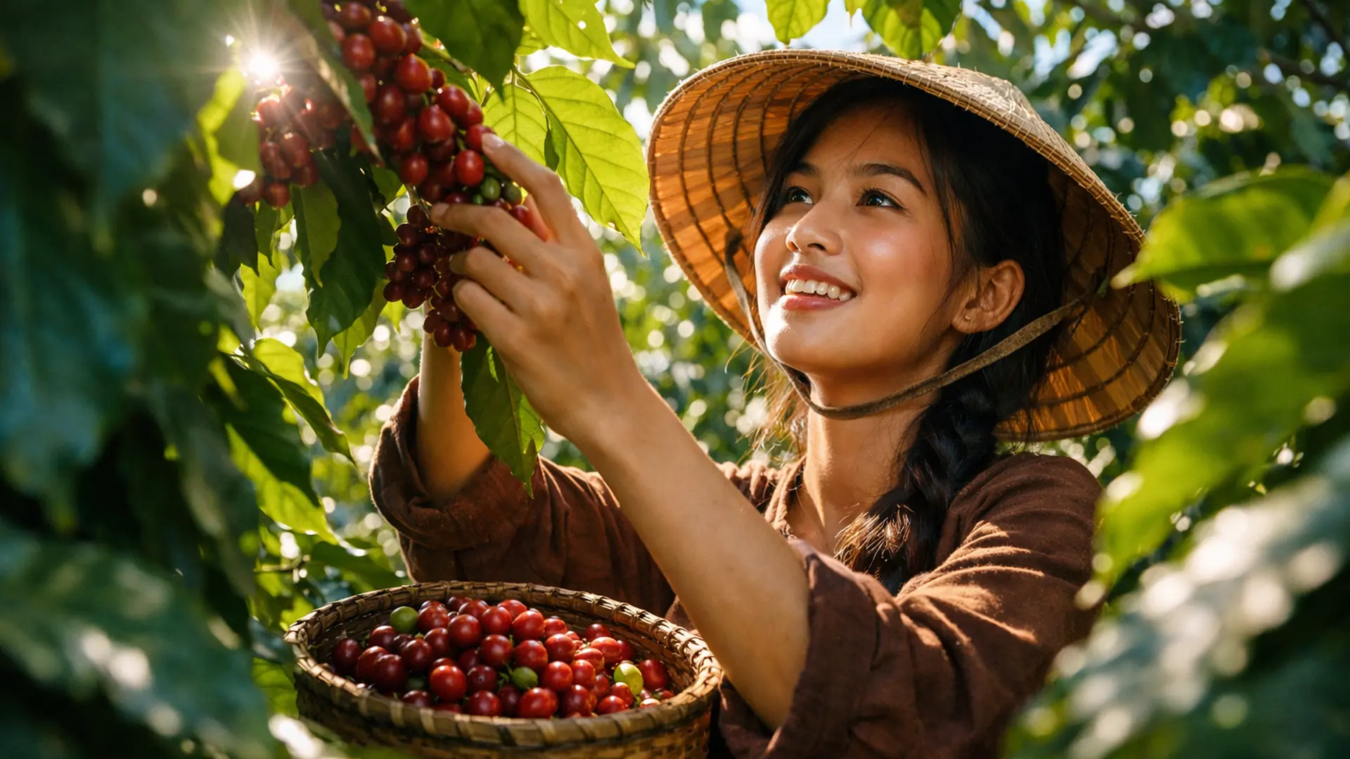 Cà phê được sản xuất tại Việt Nam.