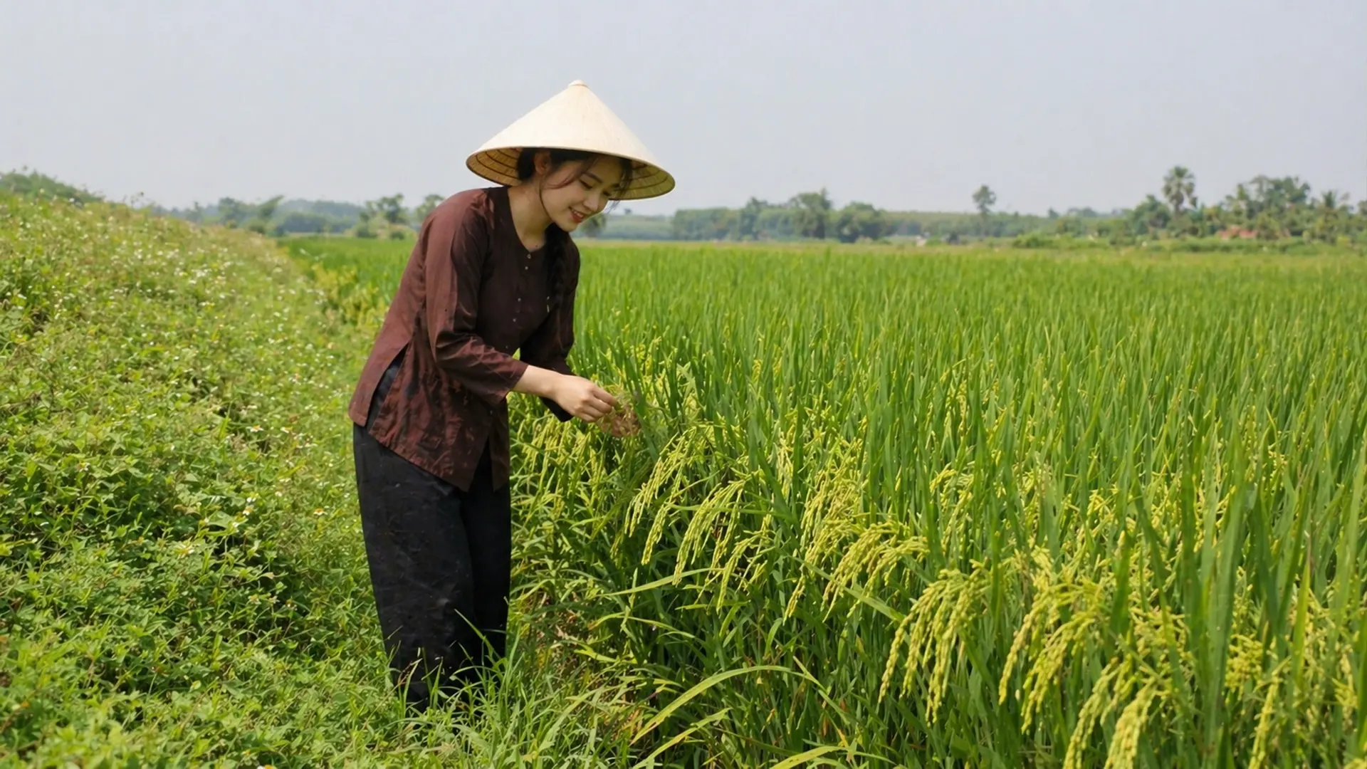 Thời tiết hiện tại thuận lợi cho trỗ bông nhưng rất nhạy cảm với biến động nhiệt.