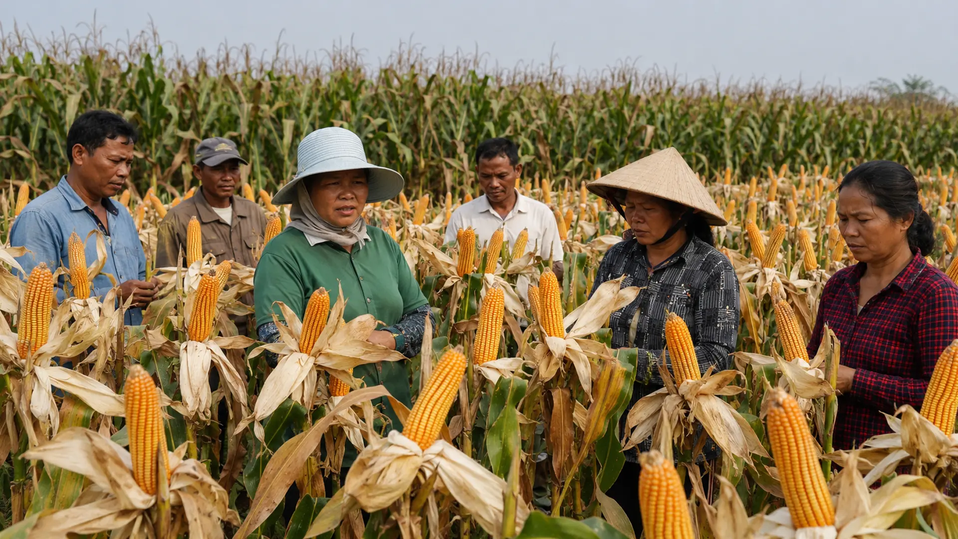Đối với ngô, sắn, rau màu và cây họ đậu, việc kiểm tra đồng ruộng phải được tiến hành thường xuyên ngay từ giai đoạn cây con.